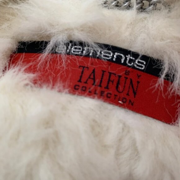 TAIFUN white faux fur jacket US 8 very warm - Picture 5 of 9